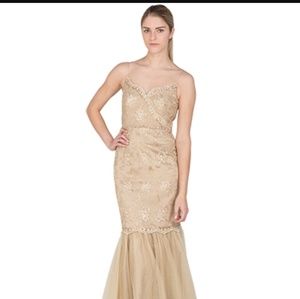 Gold Gown with with stones